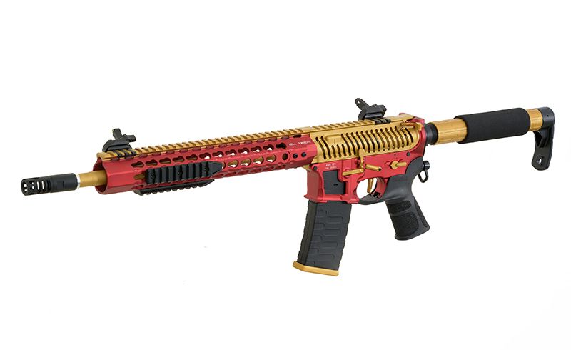 Страйкбольна штурмова гвинтівка APS ASR121 GOLD DRAGON FULLMETAL GOLD/RED/BLACK EBB 10757 фото