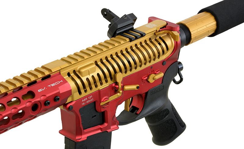 Страйкбольна штурмова гвинтівка APS ASR121 GOLD DRAGON FULLMETAL GOLD/RED/BLACK EBB 10757 фото