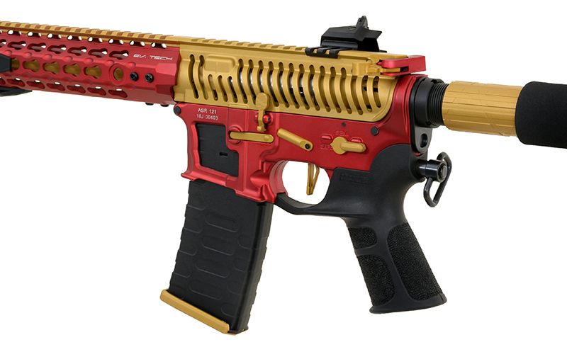 Страйкбольна штурмова гвинтівка APS ASR121 GOLD DRAGON FULLMETAL GOLD/RED/BLACK EBB 10757 фото