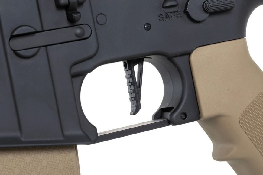 Страйкбольна штурмова гвинтівка Specna Arms Daniel Defense MK18 SA-E19 EDGE HAL ETU Single Fire Only Chaos Bronze 33174 фото