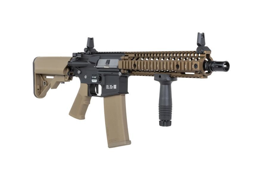 Страйкбольна штурмова гвинтівка Specna Arms Daniel Defense MK18 SA-E19 EDGE HAL ETU Single Fire Only Chaos Bronze 33174 фото