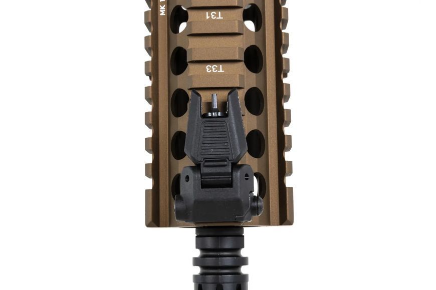 Страйкбольна штурмова гвинтівка Specna Arms Daniel Defense MK18 SA-E19 EDGE HAL ETU Single Fire Only Chaos Bronze 33174 фото
