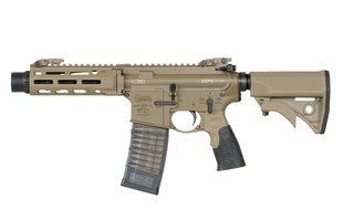 Страйкбольна штурмова гвинтівка EMG Daniel Defense DDPM4PDW GBBr Replica Tan 33544 фото