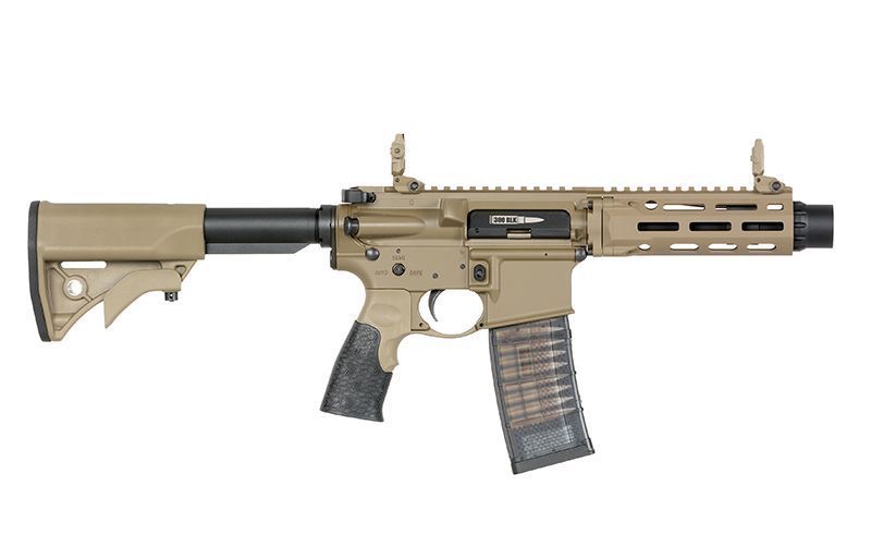 Страйкбольна штурмова гвинтівка EMG Daniel Defense DDPM4PDW GBBr Replica Tan 33544 фото