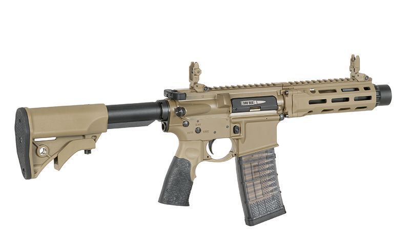 Страйкбольна штурмова гвинтівка EMG Daniel Defense DDPM4PDW GBBr Replica Tan 33544 фото