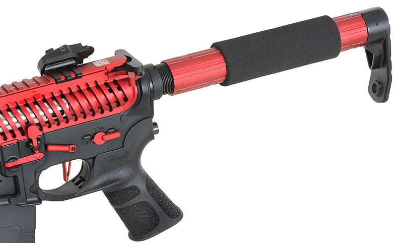 Страйкбольна штурмова гвинтівка APS ASR120 RED DRAGON FULLMETAL RED/BLACK EBB 10758 фото