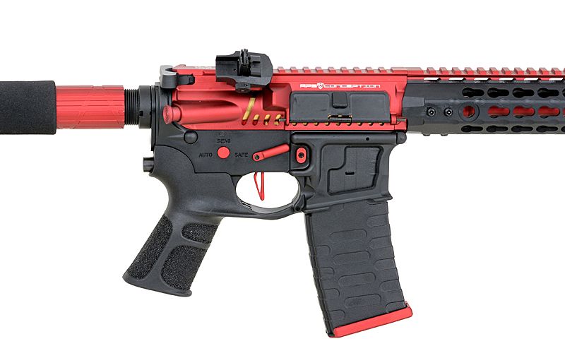 Страйкбольна штурмова гвинтівка APS ASR120 RED DRAGON FULLMETAL RED/BLACK EBB 10758 фото