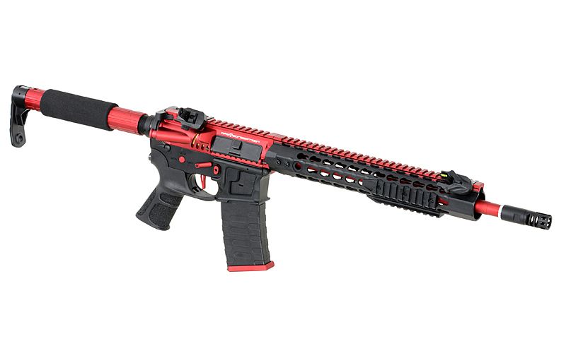 Страйкбольна штурмова гвинтівка APS ASR120 RED DRAGON FULLMETAL RED/BLACK EBB 10758 фото