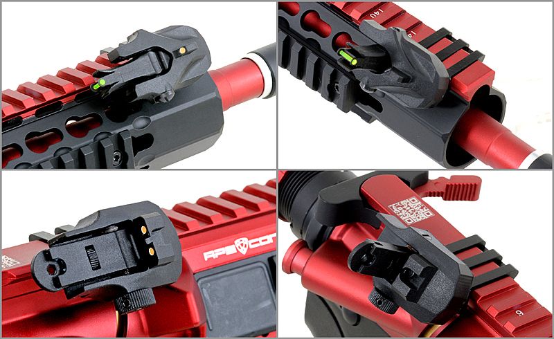 Страйкбольна штурмова гвинтівка APS ASR120 RED DRAGON FULLMETAL RED/BLACK EBB 10758 фото