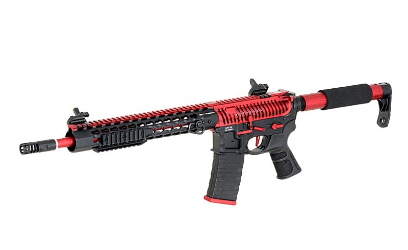 Страйкбольна штурмова гвинтівка APS ASR120 RED DRAGON FULLMETAL RED/BLACK EBB 10758 фото