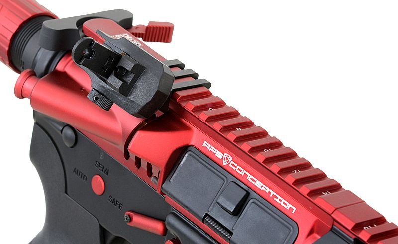 Страйкбольна штурмова гвинтівка APS ASR120 RED DRAGON FULLMETAL RED/BLACK EBB 10758 фото