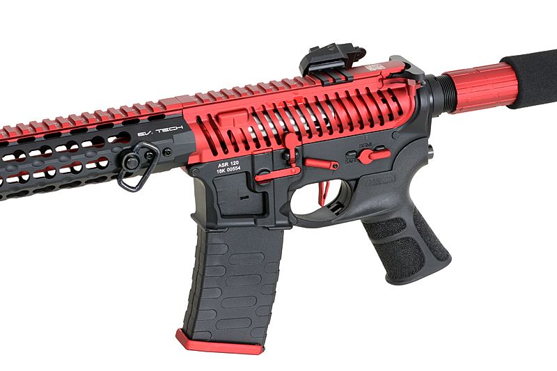 Страйкбольна штурмова гвинтівка APS ASR120 RED DRAGON FULLMETAL RED/BLACK EBB 10758 фото