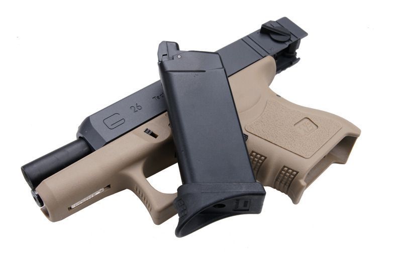 Страйкбольный пистолет WE Glock 26C Gen3 GBB TAN 10185 фото