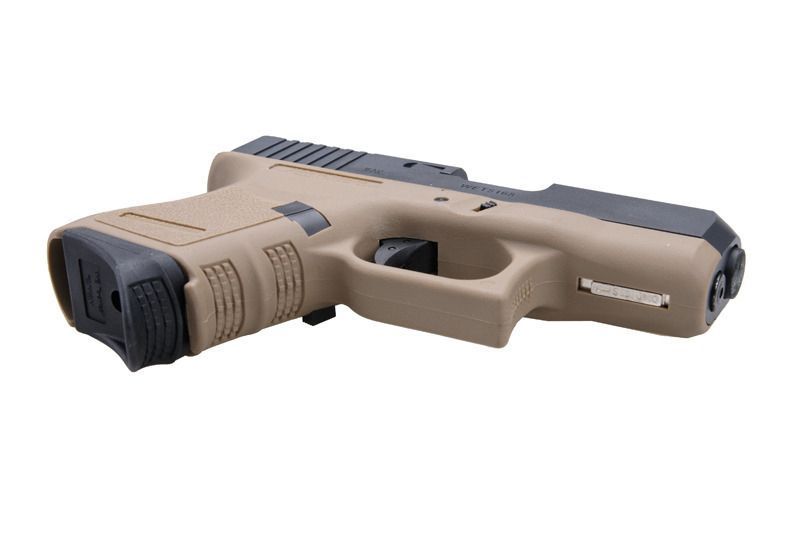 Страйкбольный пистолет WE Glock 26C Gen3 GBB TAN 10185 фото
