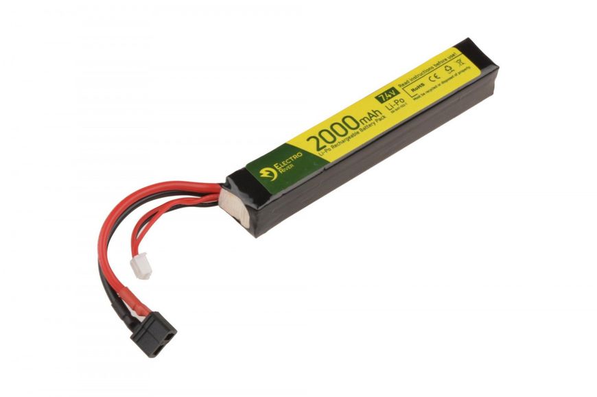 Акумулятор Electro River LiPo 7,4V 2000mAh 15/30C Mono 21358 фото