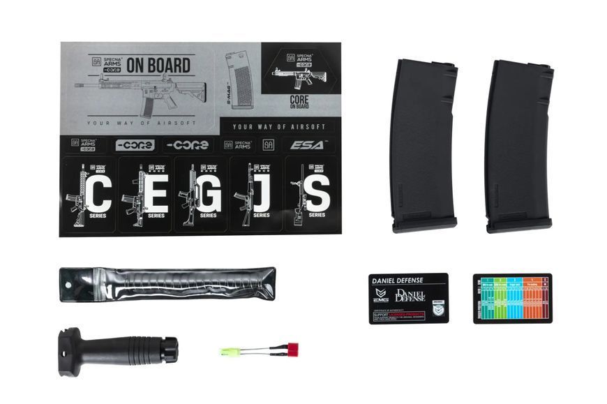Страйкбольна штурмова гвинтівка Specna Arms Daniel Defense MK18 SA-C19 Core HAL ETU Gen.2 Black 33122 фото