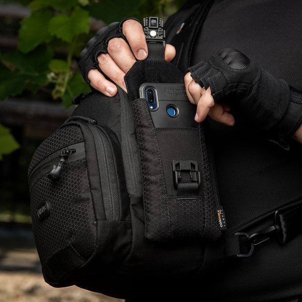Подсумок M-TAC Для Смартфона Elite Large Hex Black 20893 фото