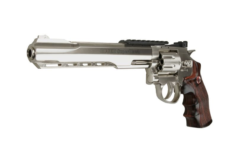 Страйкбольний револьвер Umarex Ruger SuperHawk 8 CO2 Silver 15456 фото