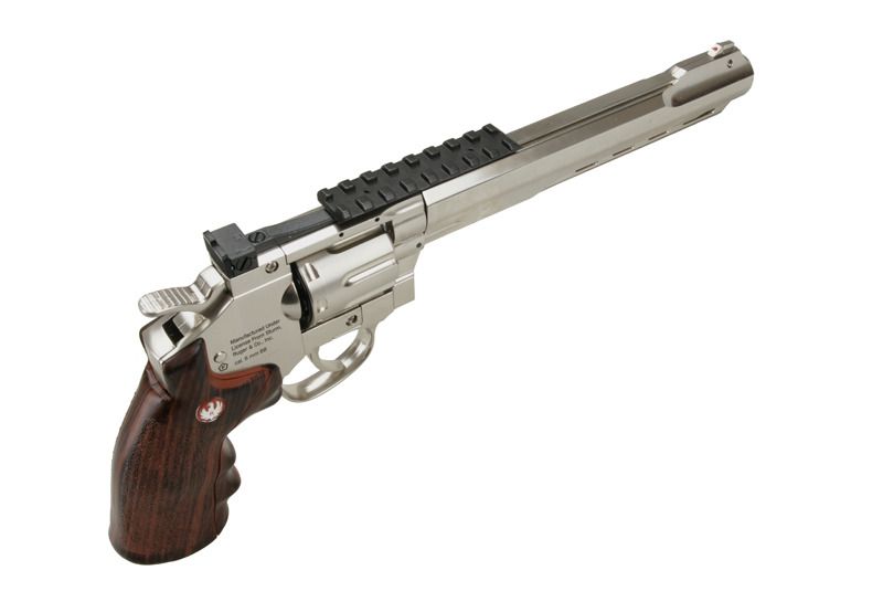 Страйкбольний револьвер Umarex Ruger SuperHawk 8 CO2 Silver 15456 фото