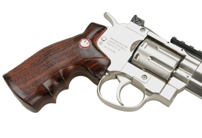 Страйкбольний револьвер Umarex Ruger SuperHawk 8 CO2 Silver 15456 фото