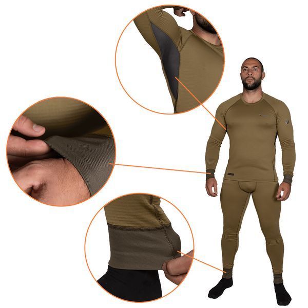 Комплект базового слоя Camo-Tec LVL2 Polarheat QS 3.0 Tan Size M 32357-m фото