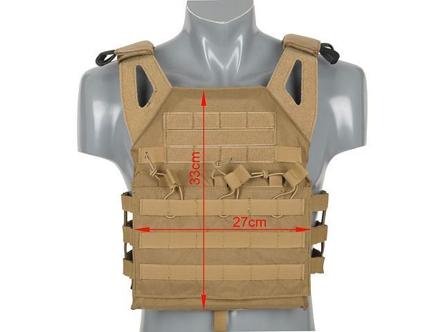 Плейт керриер 8Fields Jump Plate Carrier V2(Cordura) With Dummy Sapi Plates Coyote 24784 фото