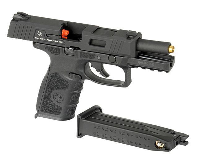 Страйкбольный пистолет ICS BLE-XFG GBB Black 14712 фото