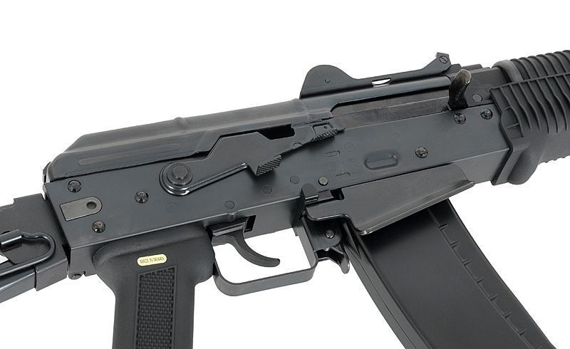 Страйкбольна штурмова гвинтiвка WE AKS-74U GBBR Airsoft Rifle black 33546 фото