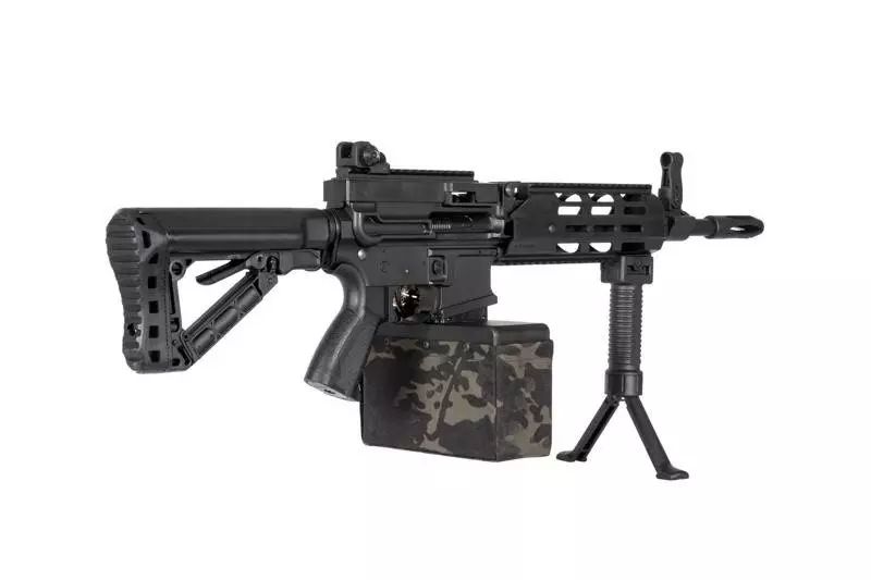 Страйкбольний кулемет G&G CM16 LMG Stealth Black 31394 фото