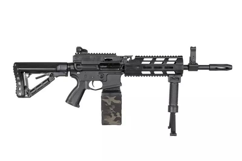 Страйкбольний кулемет G&G CM16 LMG Stealth Black 31394 фото