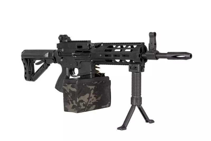 Страйкбольний кулемет G&G CM16 LMG Stealth Black 31394 фото