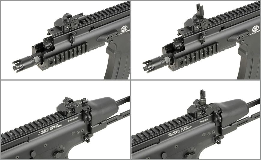 Страйкбольна штурмова гвинтівка FN Scar-SC Black 31564 фото