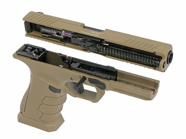 Страйкбольний пістолет APS XTP Xtreme Training Pistol Green Gas Desert 19068 фото
