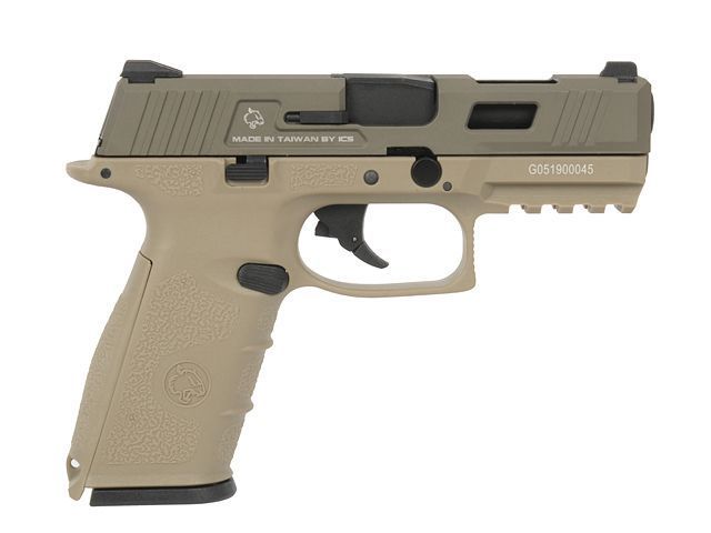 Страйкбольный пистолет ICS BLE-XFG GBB Tan 14714 фото