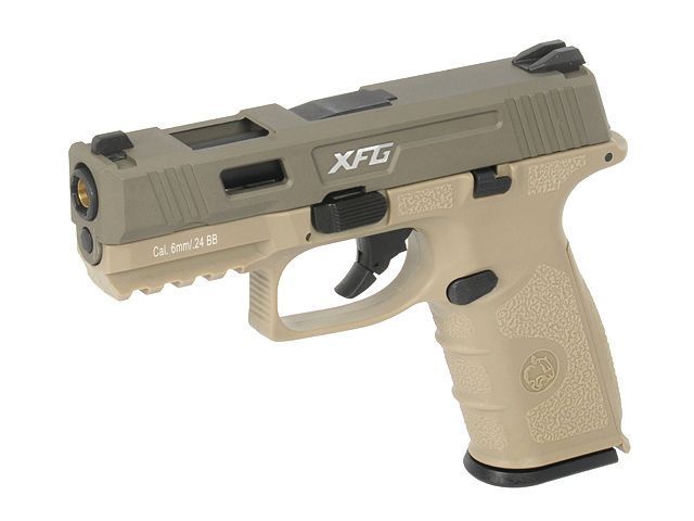 Страйкбольный пистолет ICS BLE-XFG GBB Tan 14714 фото