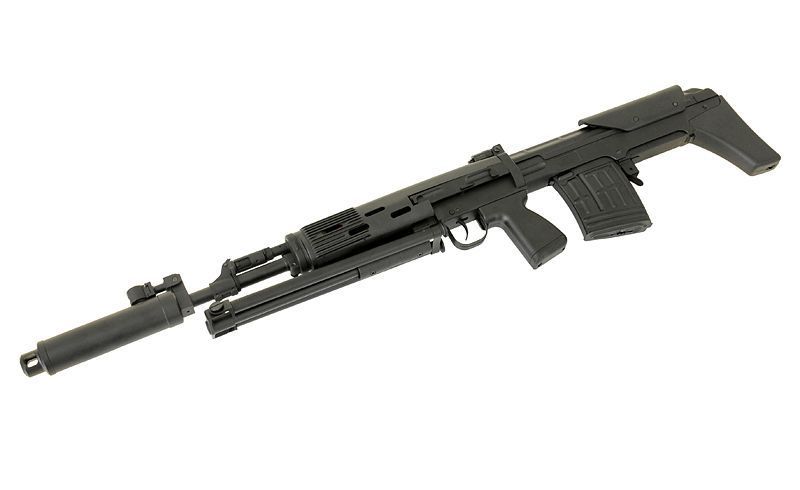 Страйкбольна снайперська гвинтівка Cyma SVU CM.057 Black 31565 фото