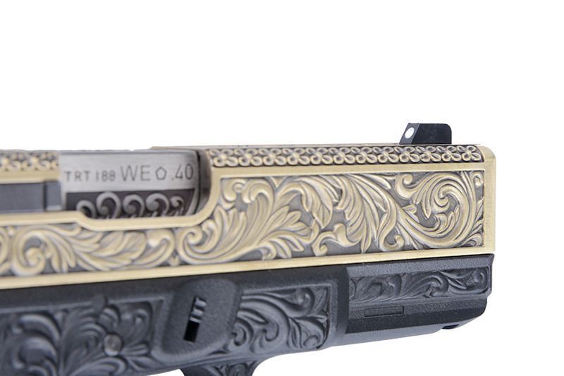Страйкбольный пистолет WE Glock 23 Gen.3 Custom Bronze GBB 10190 фото