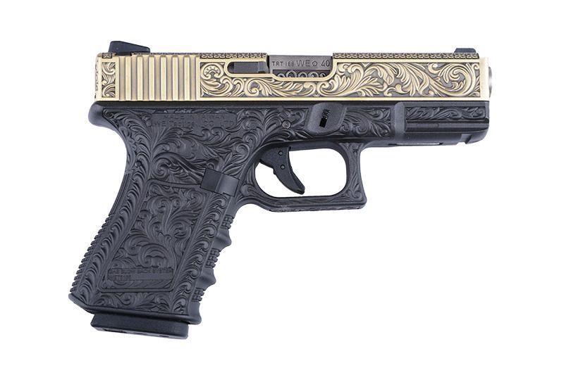 Страйкбольный пистолет WE Glock 23 Gen.3 Custom Bronze GBB 10190 фото