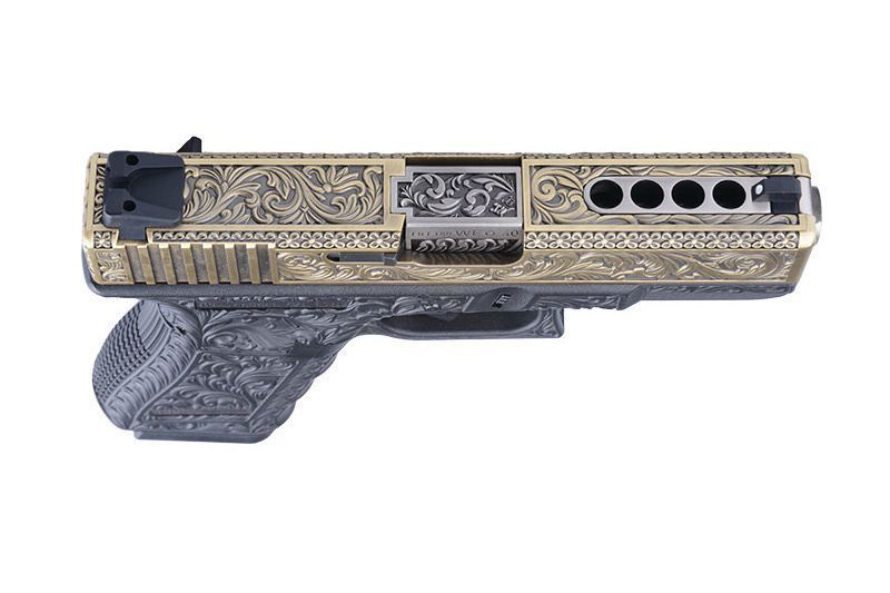 Страйкбольный пистолет WE Glock 23 Gen.3 Custom Bronze GBB 10190 фото