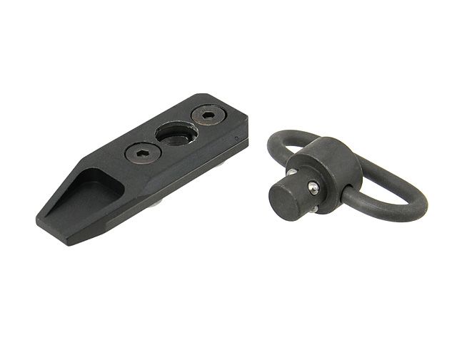 Антабка Big Dragon QD Sling Mount W/Swivel For Key-Mod Black 28101 фото