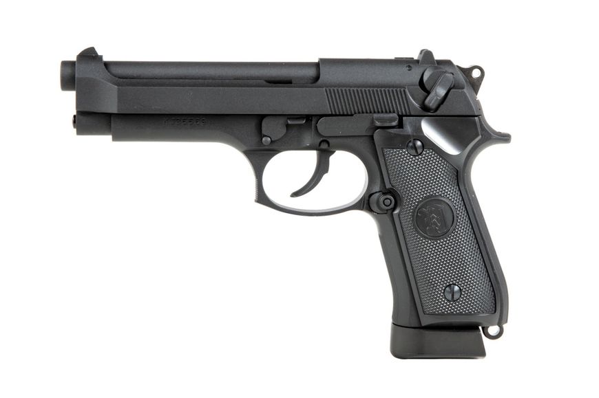 Страйкбольний пістолет KJW Beretta M9 CO2 Black 30735 фото