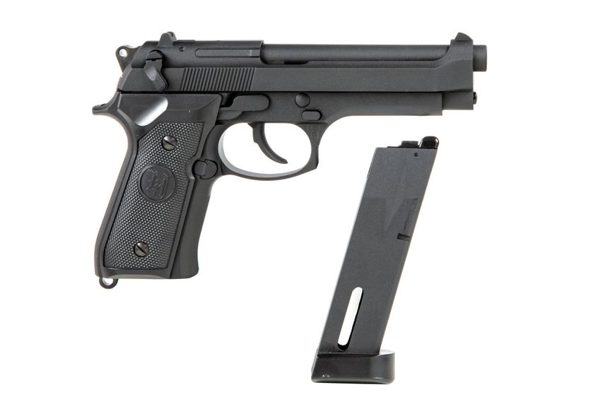 Страйкбольний пістолет KJW Beretta M9 CO2 Black 30735 фото