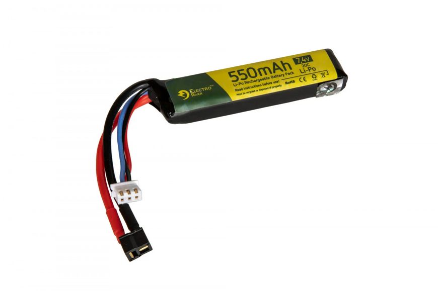 Акумулятор Electro River LiPo 7.4V 550mAh 20C Battery AEP 26493 фото