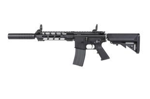 Страйкбольна штурмова гвинтівка SRC DUAL POWER SR4 ZAROS-S GBB carbine with green gas magazine Black 33550 фото