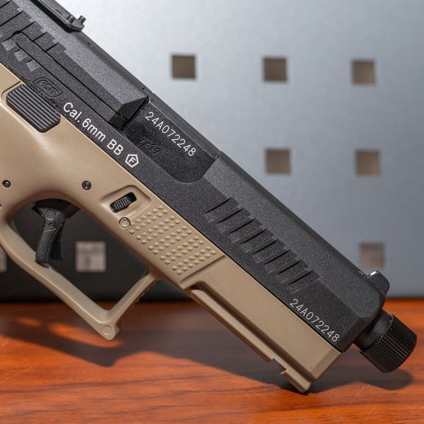 Страйкбольный пистолет ASG CZ P-10C CO2 Blow Back FDE OR-OT Black 33779 фото