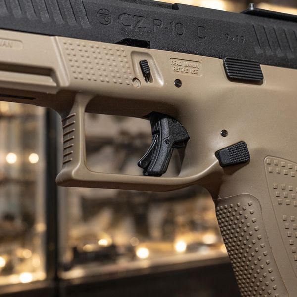 Страйкбольный пистолет ASG CZ P-10C CO2 Blow Back FDE OR-OT Black 33779 фото