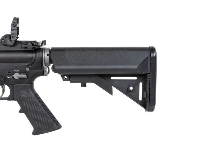 Страйкбольна штурмова гвинтівка SRC DUAL POWER SR4 ZAROS-S GBB carbine with green gas magazine Black 33550 фото