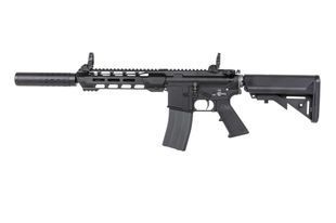 Страйкбольна штурмова гвинтівка SRC DUAL POWER SR4 ZAROS-S GBB carbine with CO2 magazine Black 33551 фото