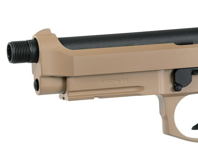 Страйкбольний пістолет KJW Beretta M9A1 CO2 Tan 14719 фото