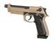 Страйкбольний пістолет KJW Beretta M9A1 CO2 Tan 14719 фото 4